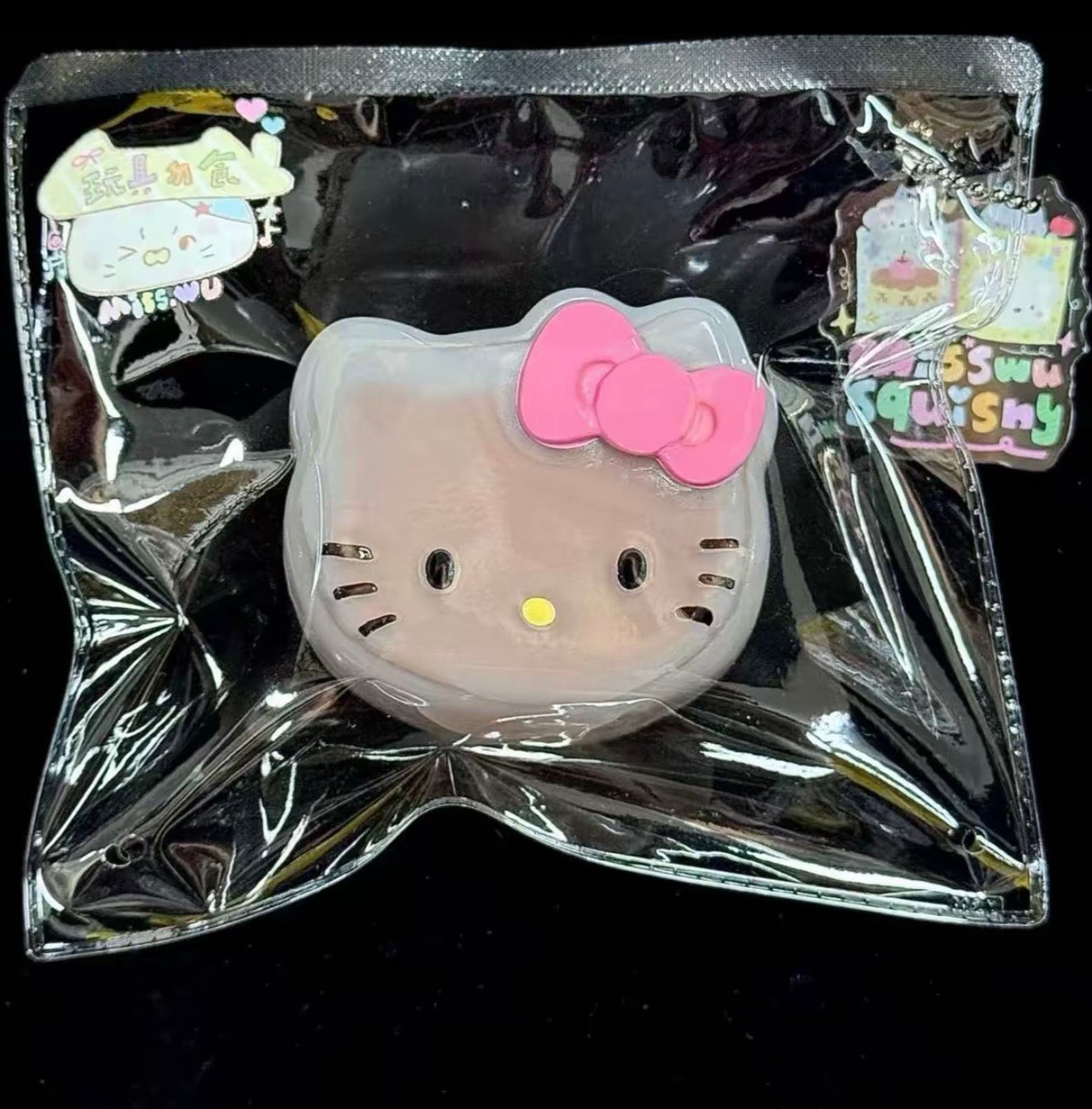 Kawaii Hello Kitty Clear Squishy Fidget Toy